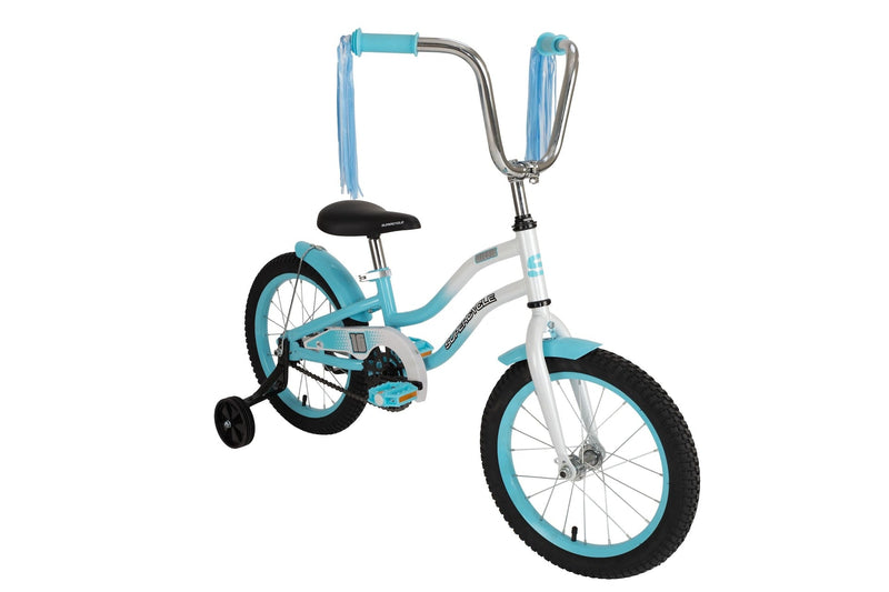 Supercycle Misfit Kids' Bike with Training Wheels, 16-in, Blue X1