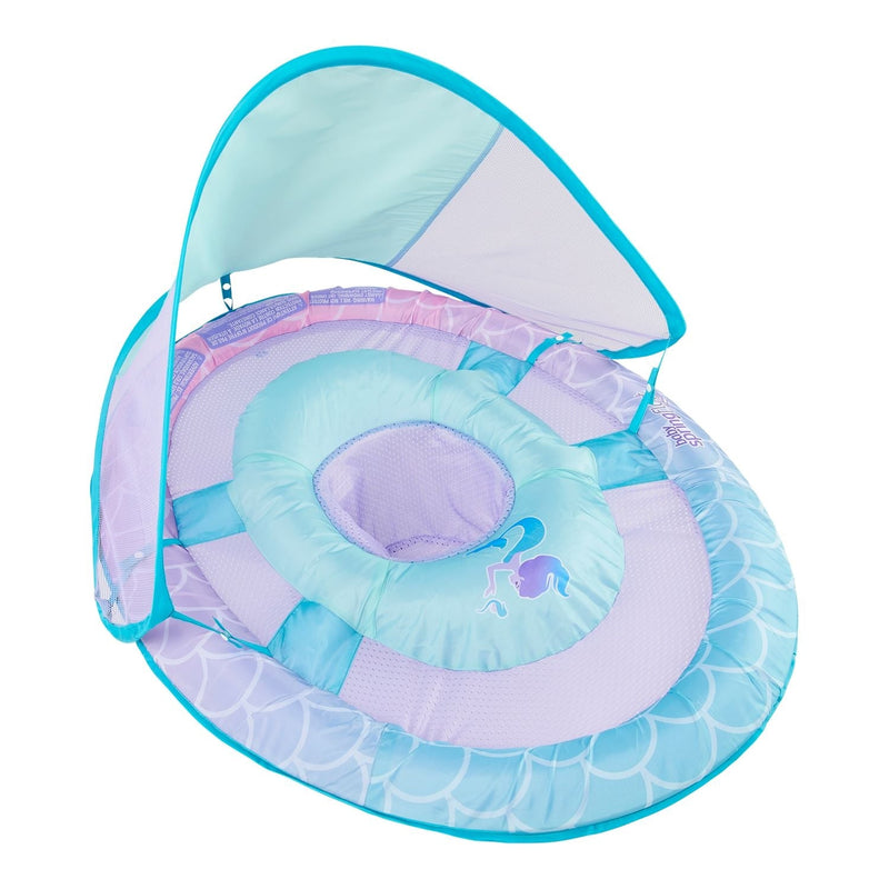 Swimways Baby Spring Pool/Water Float with Removable Sun Canopy, Mermaid Design, Ages 9-24m W5