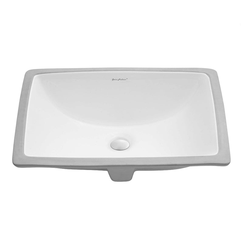 Swiss Madison Plaisir Rectangular Undermount Bathroom Sink, 21-in A5