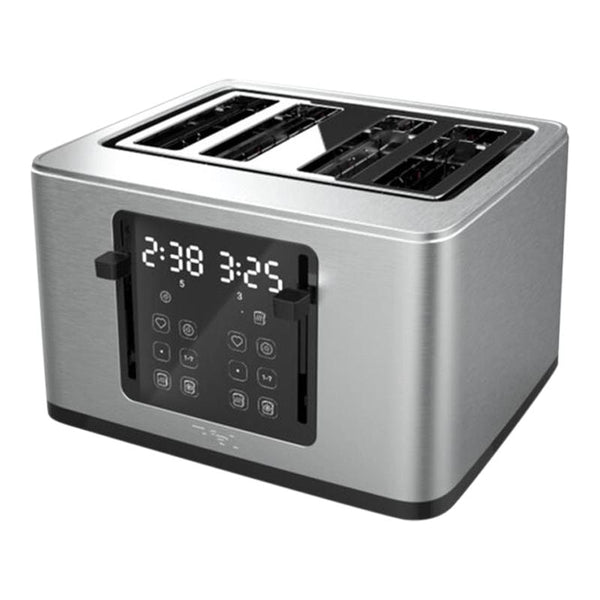 T-fal 4-Slice Stainless Steel Digital Toaster, Extra wide slots, 7 Browning levels W8