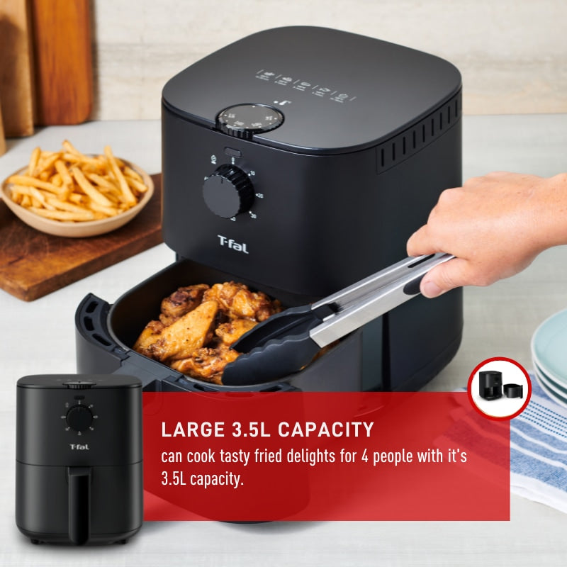 T-fal Easy-Fry Compact Air Fryer with Non-Stick Basket, 3.69-qt