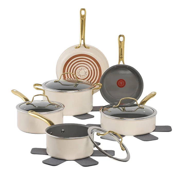 T-fal Preserve Ceramic Cookware Set, 13-piece H7