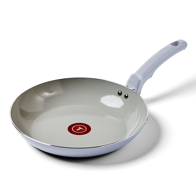 T-fal Viva Ceramic Refresh Non-Stick Frying Pan Set, Calm Blue, 20-cm & 26-cm, 2-pk P1