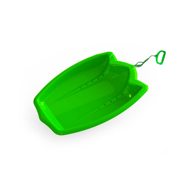 T-Rex Dinosaur Paw Kids' 1-Person Plastic Winter Snow Sled/Toboggan with Tow Rope V9