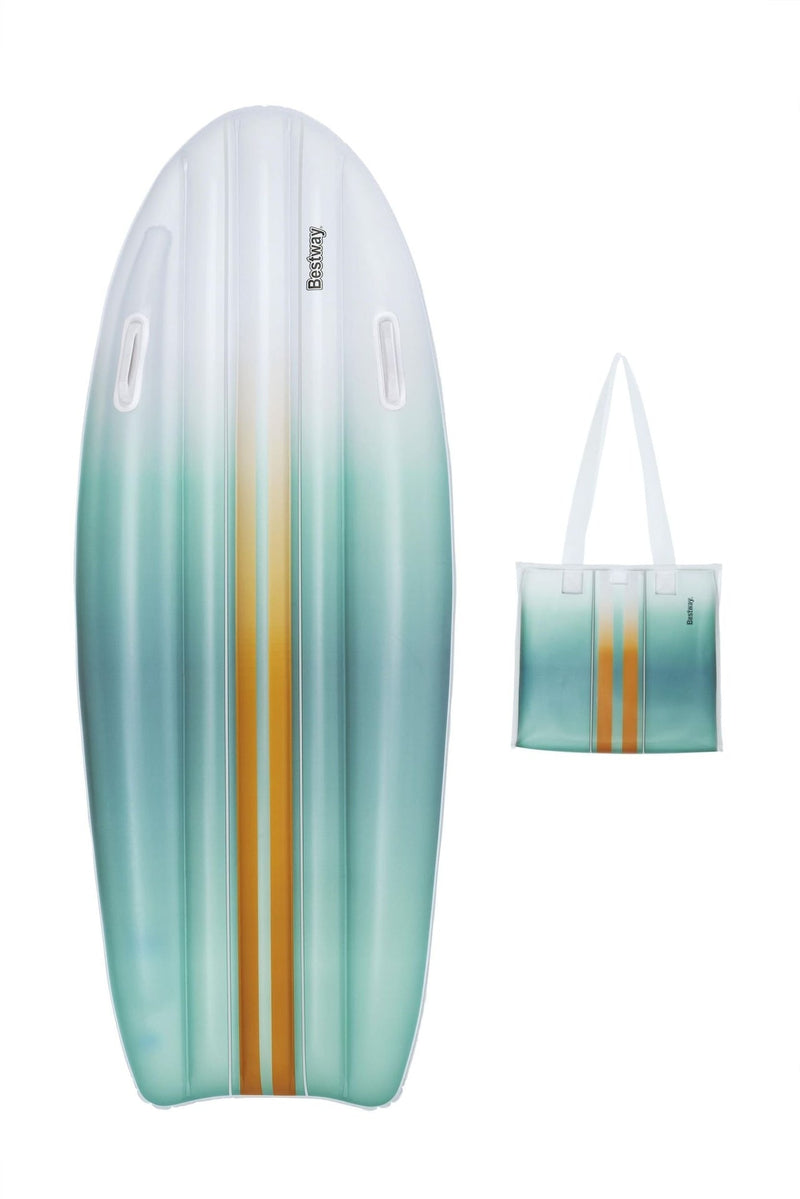 Tahiti Cyan Beach Tote & Matching Inflatable Float Set, 13-in L7