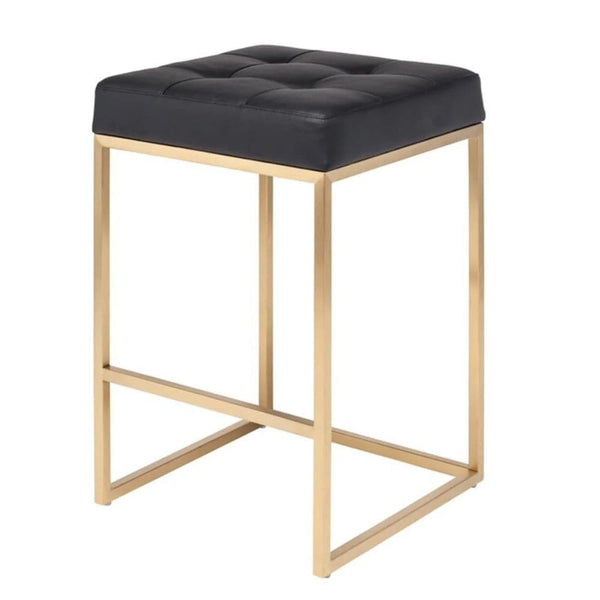 Take Me Home Black Stainless Steel Pipe Counter Stool X1