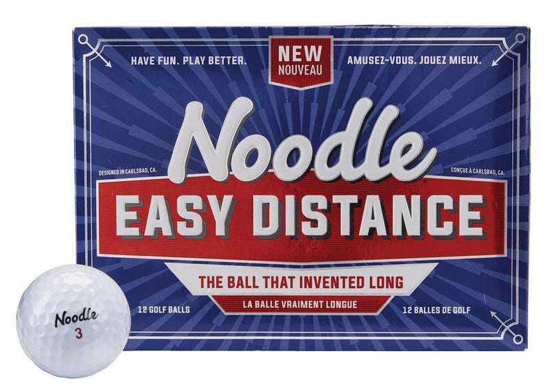 TaylorMade Noodle Easy Distance Golf Balls, White, 12-pk X9