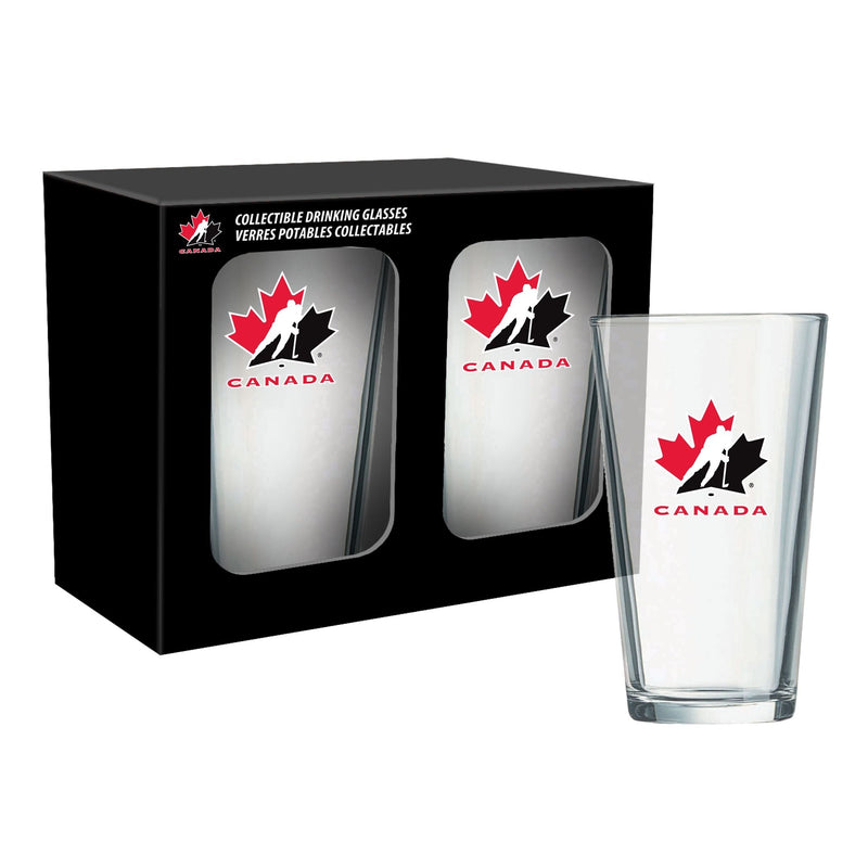Team Canada Hockey Mixing Pint Glass Box Set, 2-pk, 16-oz J4