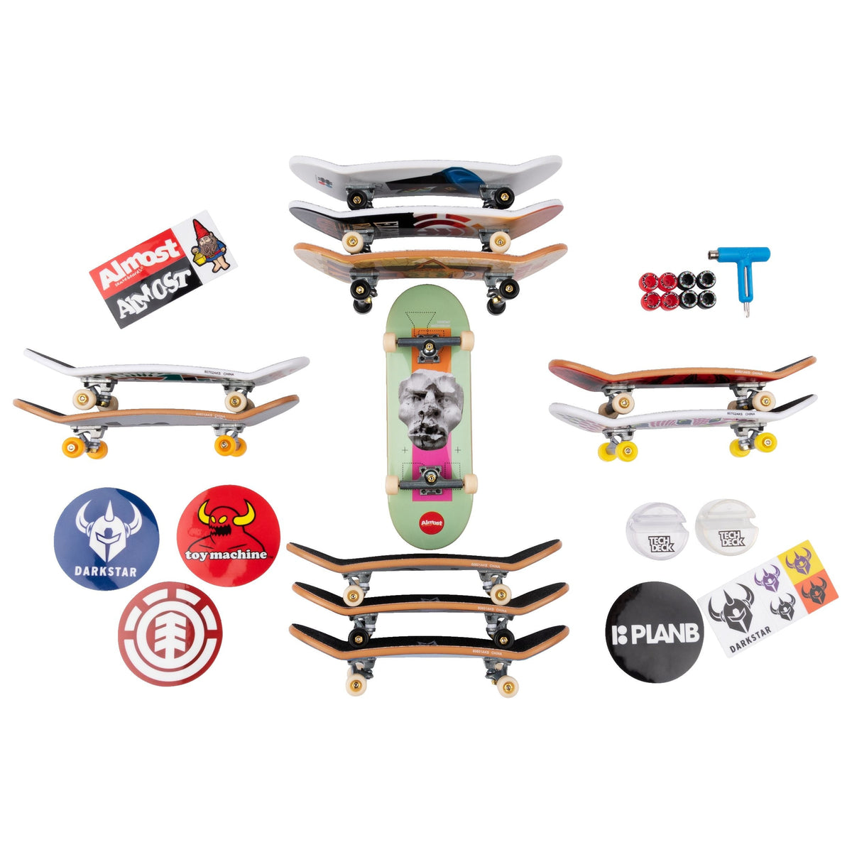 Tech Deck 96-mm Fingerboard Mini Skateboard with Authentic Designs, Ages 6+