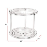 The Home Edit by iDESIGN Clear 2-Tier Rotating Turntable Organizer