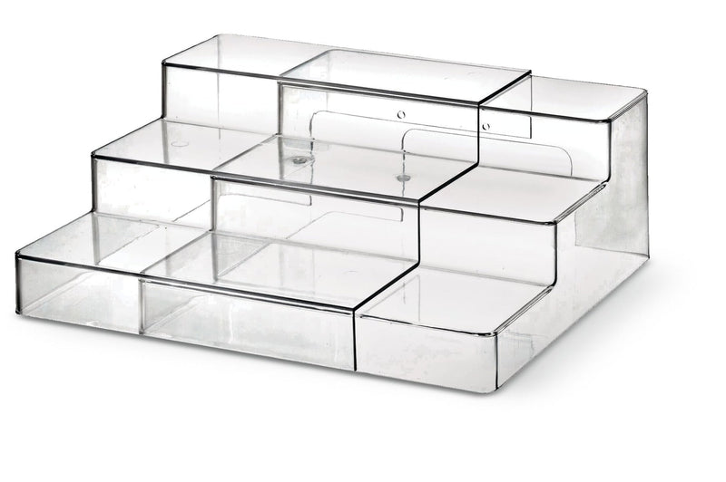 The Home Edit by iDESIGN Clear 3-Tier Expandable Organizing Storage Shelf J1