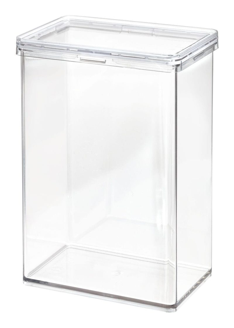 The Home Edit by iDESIGN Clear Stackable Large Canister with Air Tight Lid, 2.37-L H3