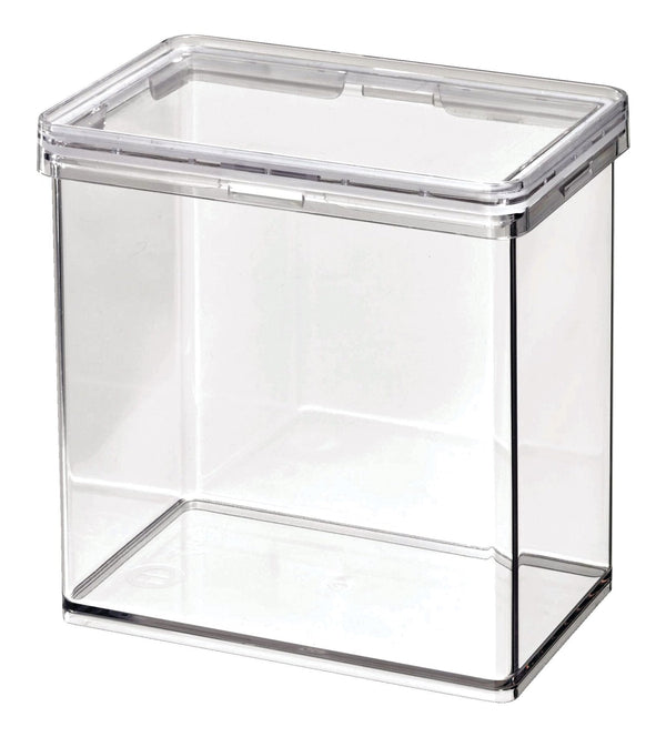The Home Edit by iDESIGN Clear Stackable Medium Canister with Air Tight Lid, 1.42-L N5