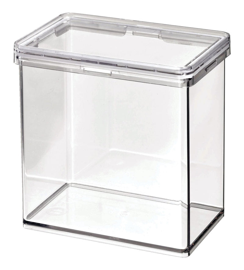 The Home Edit by iDESIGN Clear Stackable Medium Canister with Air Tight Lid, 1.42-L N5