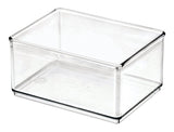 The Home Edit by iDESIGN Clear Stackable Medium Shallow Organizing Storage Bin, 1.2-L