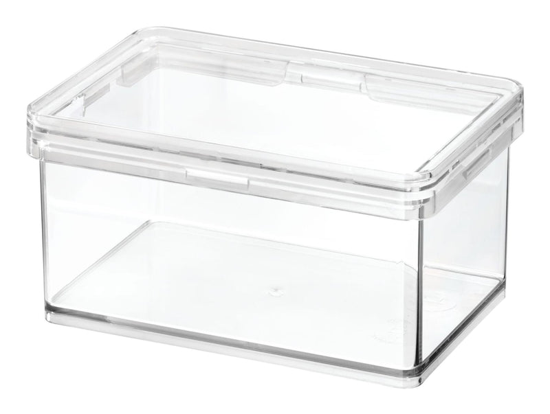The Home Edit by iDESIGN Clear Stackable Small Canister with Air Tight Lid, 0.47-L N9