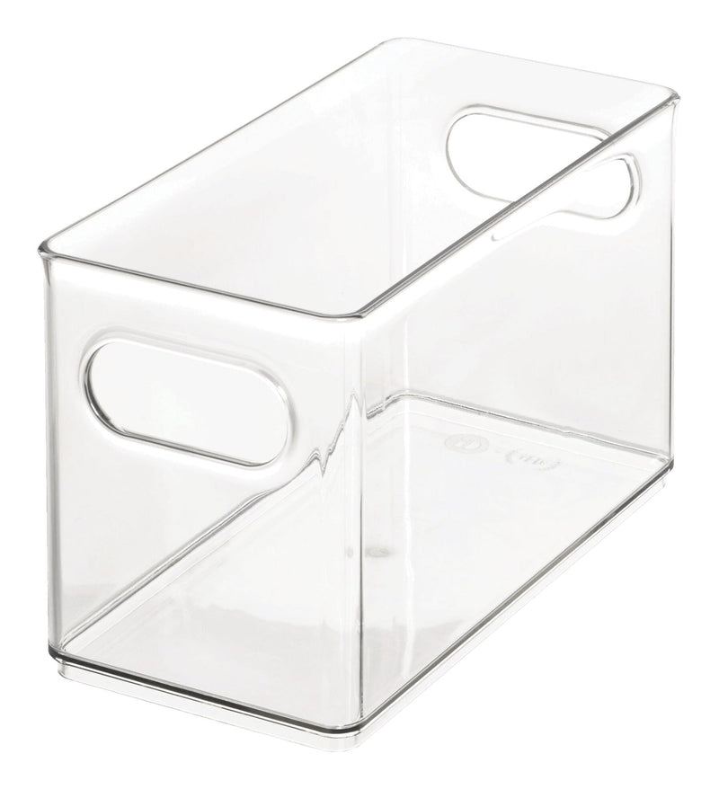 The Home Edit x iDESIGN Clear Plastic Narrow Stacking Pantry Bin Storage Organizer X5
