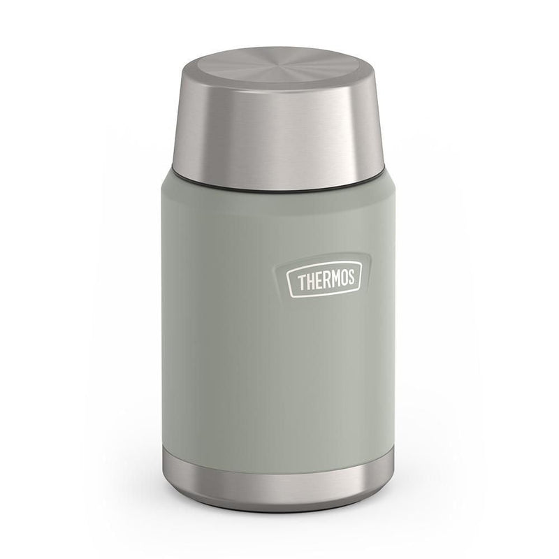 Thermos Stainless Steel Food Storage Flask Jar, 24-oz (710-mL), River Rock, with Spoon V8