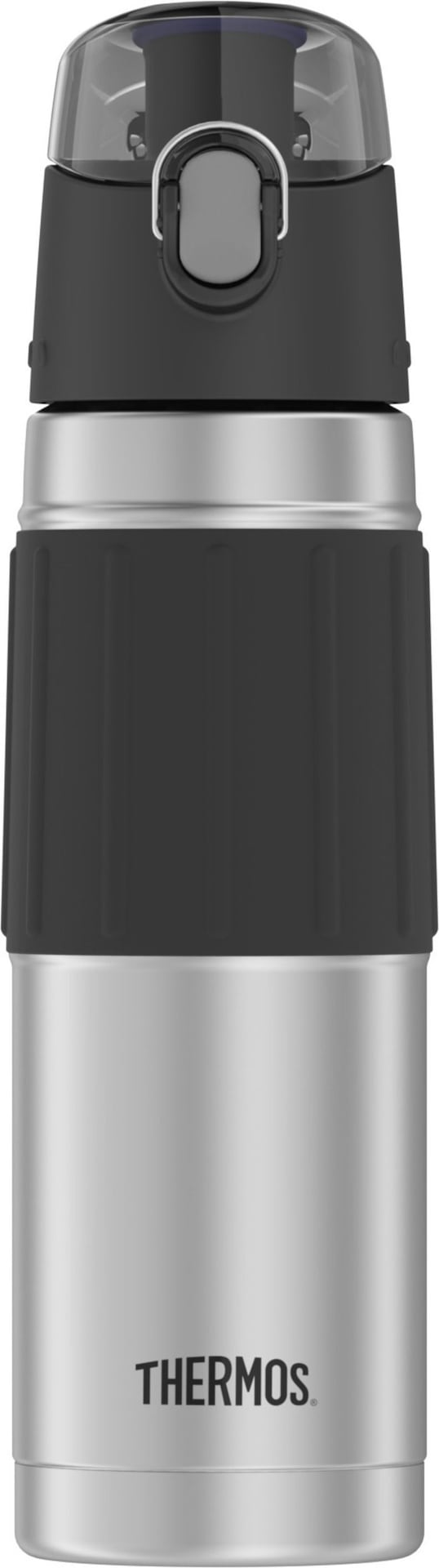 Thermos Stainless Steel Water Bottle, 530-mL, Black, with Push Button Lid O6