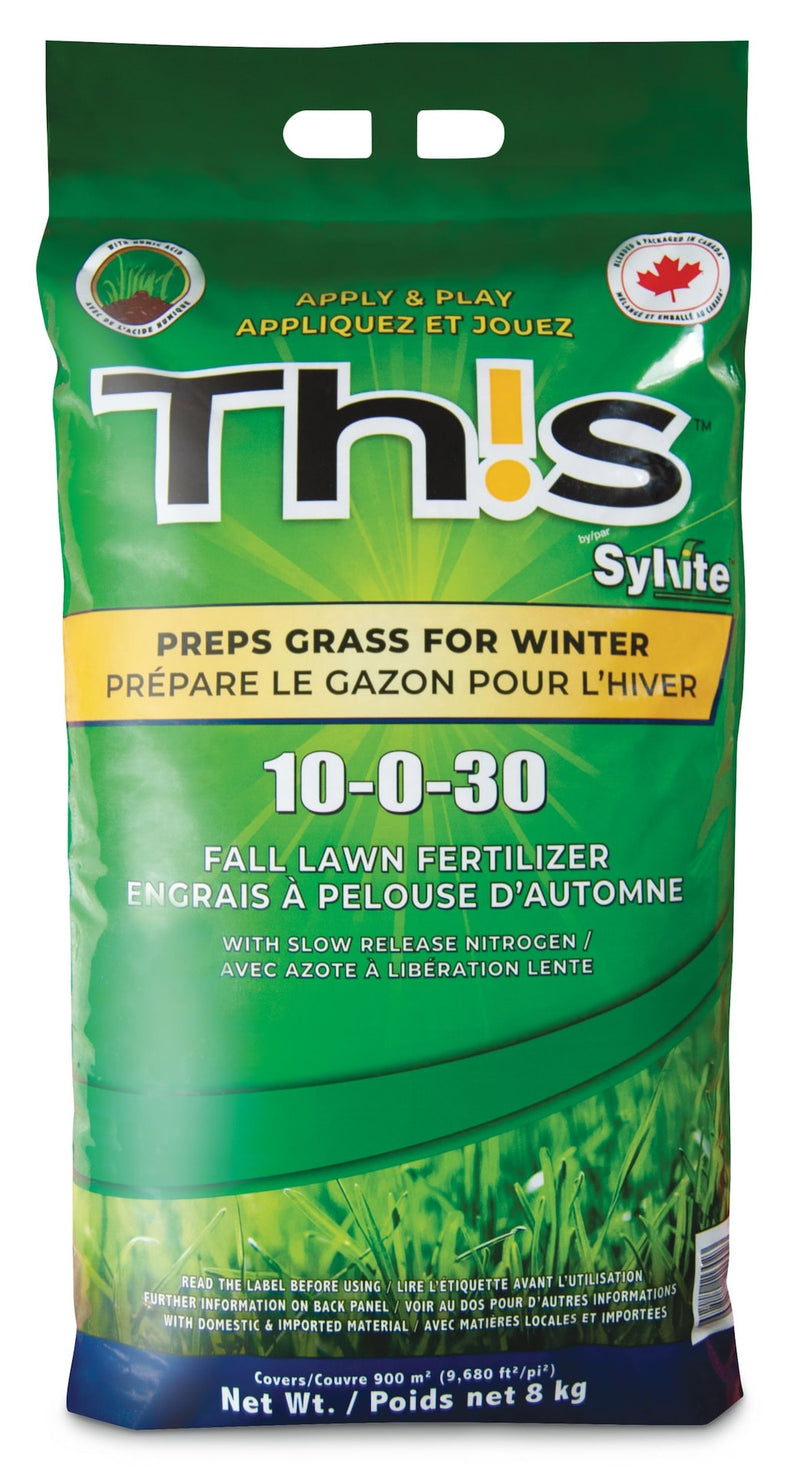 TH!S 10-0-30 Fall Lawn Fertilizer, 8-kg Q0