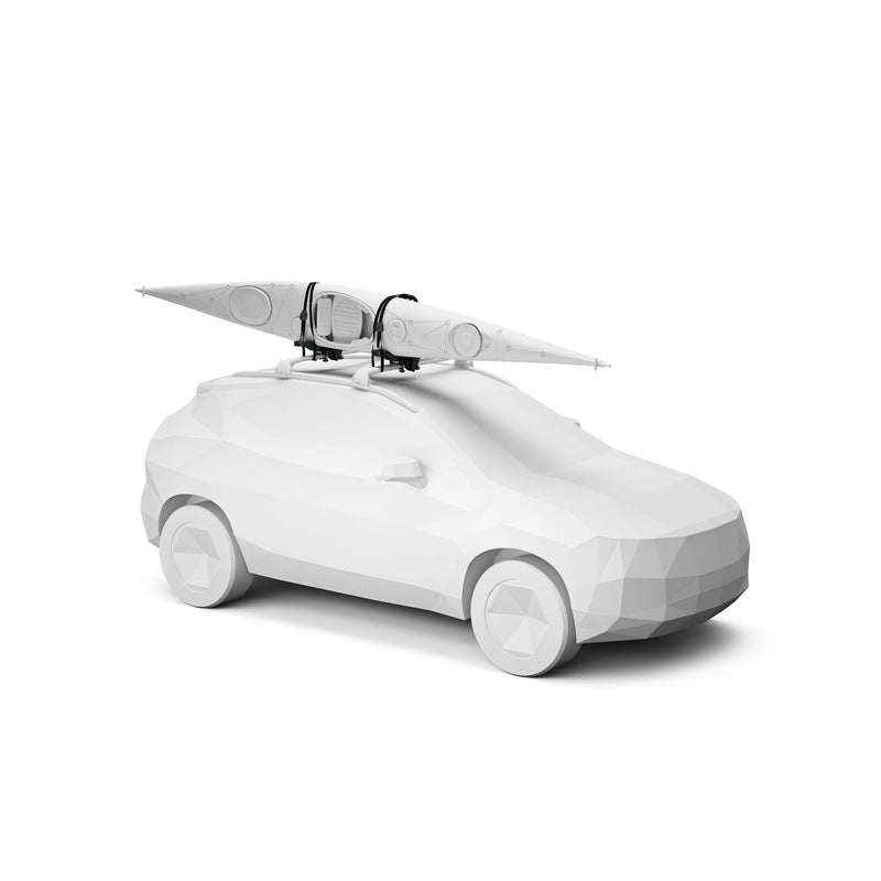 Thule Compass Black Vertical Kayak Rack with Hardware D0