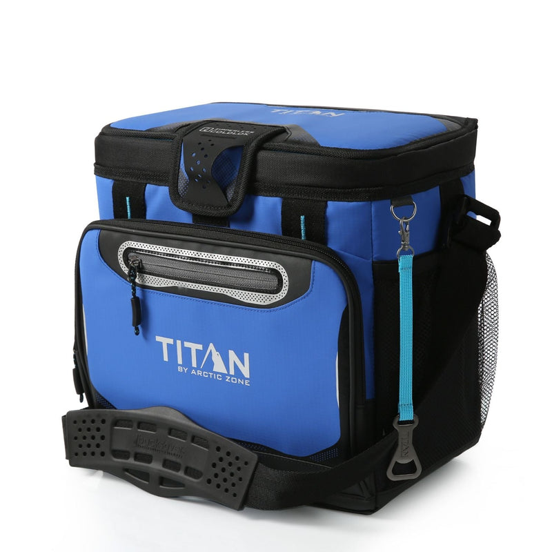 Titan by Arctic Zone 16 Can Zipperless Hardbody Cooler, Blue E3
