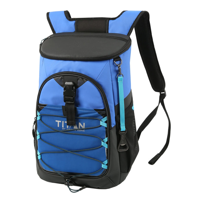 Titan by Arctic Zone 24 Can Insulated Backpack Cooler, Blue E5