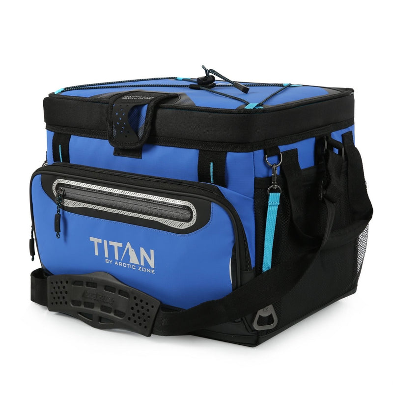 Titan by Arctic Zone 30 Can Zipperless Hardbody Cooler, Blue X3