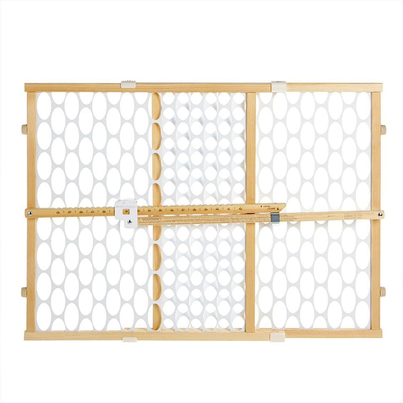 Toddlerloo Quick Fit Oval Mesh Wooden Baby Safety Gate R3