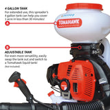 Tomahawk 4-Gallon Backpack Motorized Fertilizer/Ice Melter Spreader