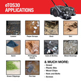 Tomahawk Electric Battery-Powered Push Sweeper, 30-in