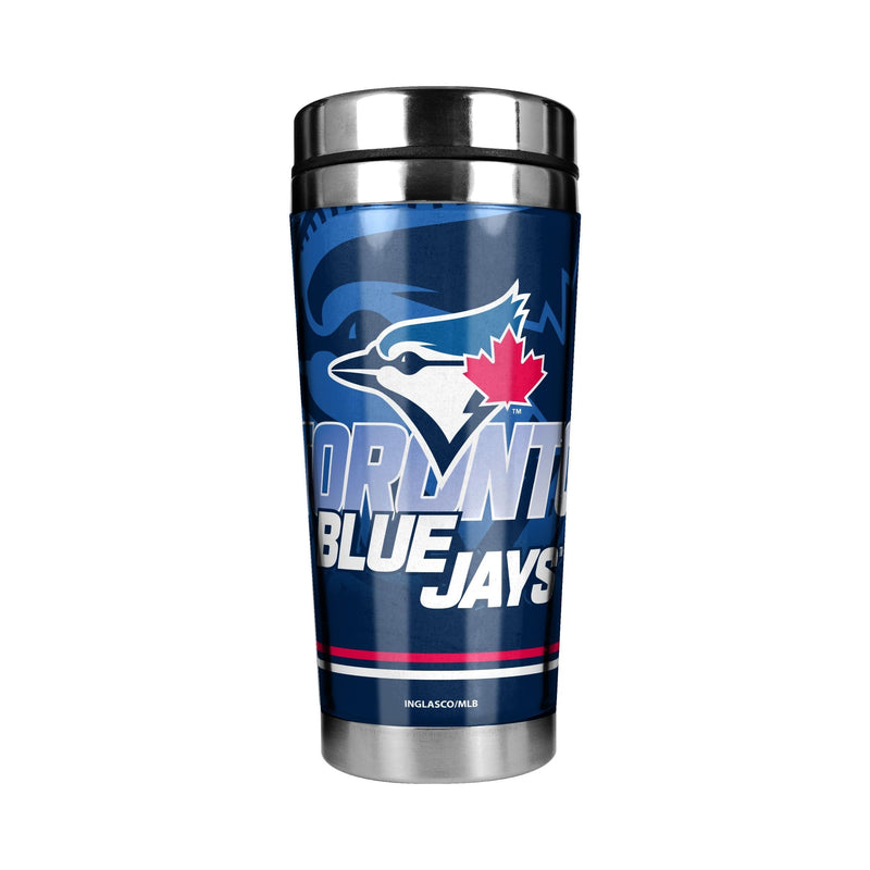 Toronto Blue Jays Stainless Steel Travel Mug For MLB Baseball Fans/Collectors, 16-oz Y2