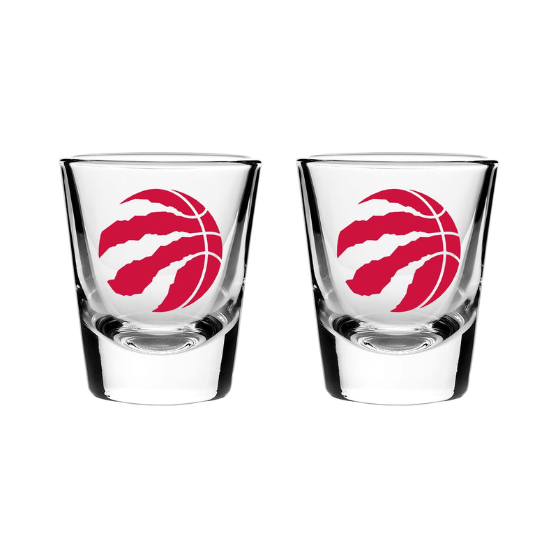 Toronto Raptors Heavy Base Shot Glass Set For NBA Basketball Fans/Collectors, 2-oz, 2-pk H1