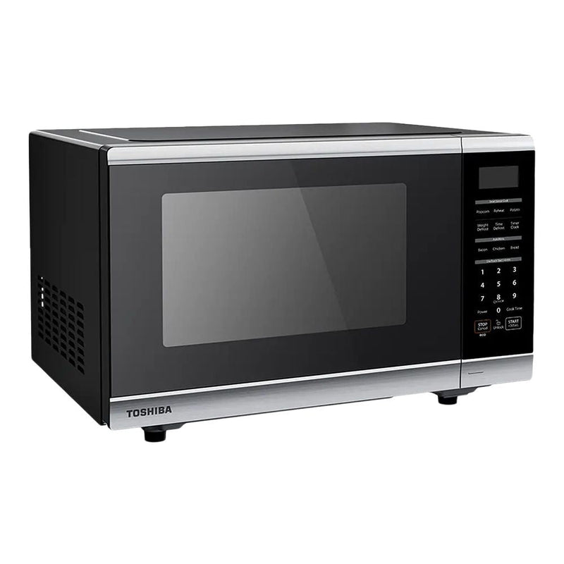 Toshiba Countertop Microwave, 1100 W, Stainless Steel Smart Sensor, 1.3-cu-ft B9