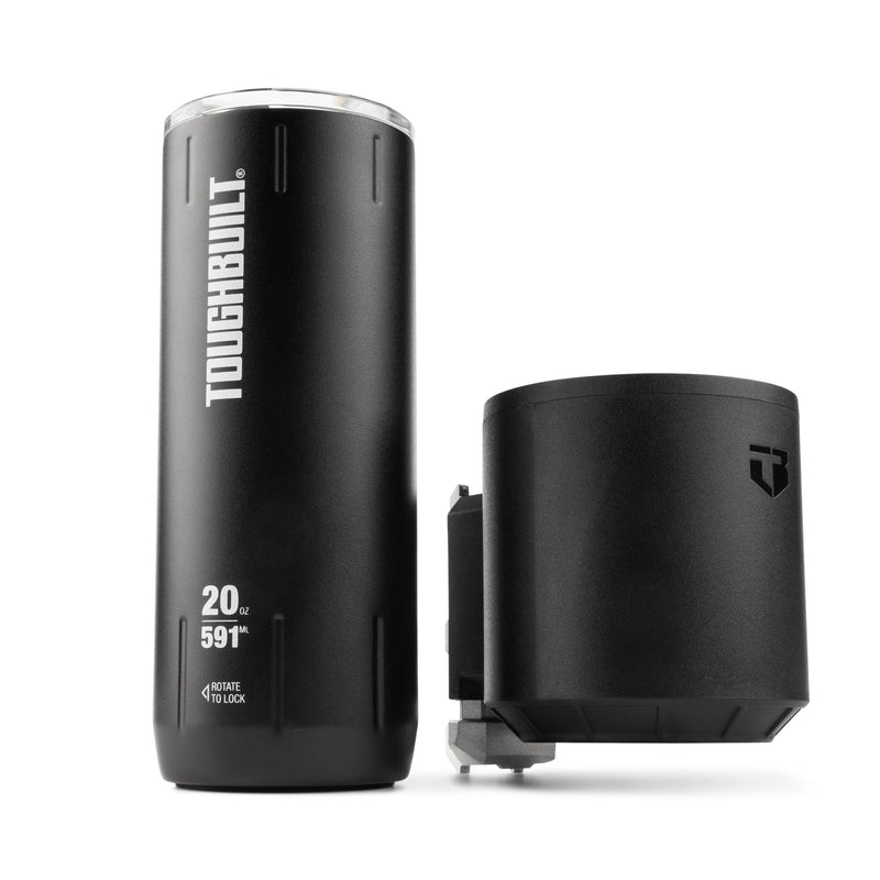 ToughBuilt StackTech Stainless Steel Tumbler & Holder, 20-oz I7