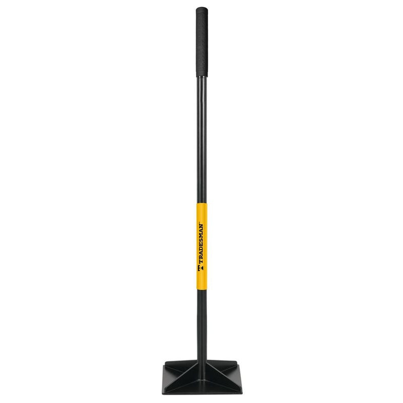 Tradesman Steel Leveling Garden Tamper with Rubber Grip, 10-in x 10-in H7