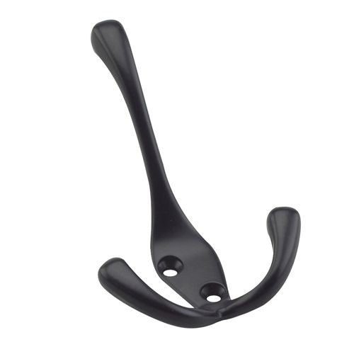 Tri-hook, 4'', Matte Black, 3pk S2