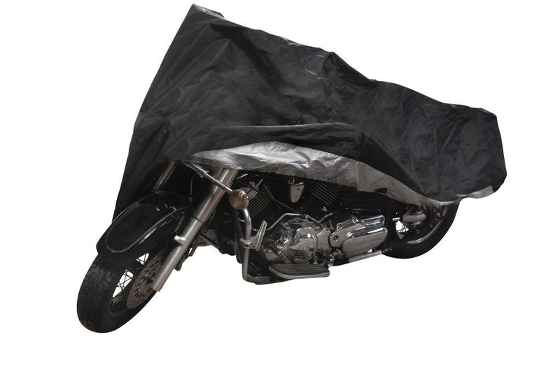 Tripel Premium Polyester Motorcycle Cover, Black, Large S0