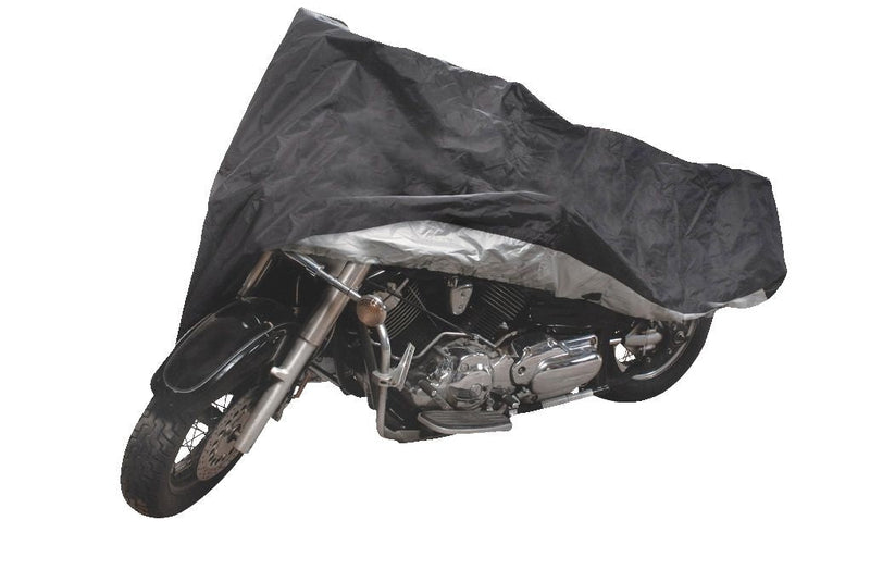 Tripel Premium Polyester Motorcycle Cover, Black, Medium X7