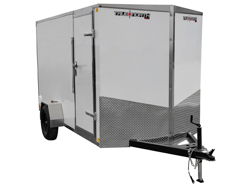True North 6 x 12-ft Enclosed Utility Trailer with Ramp Door L9