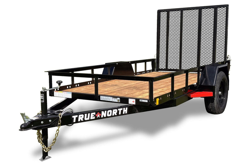 True North 60-in x 10-ft Landscape Utility Trailer with Ramp Gate H1