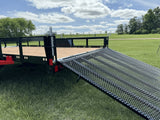 True North 77-in x 12-ft Utility Trailer With Gate, Black