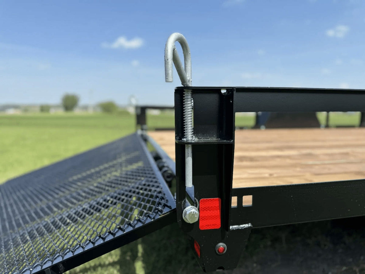 True North 83-in x 14-ft Utility Trailer With Gate & Side ATV Ramps, Black