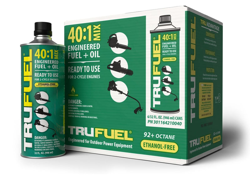 TruFuel 40:1 Pre-Mixed Gas & Oil for 2-Cycle Engines, 946 ml R0