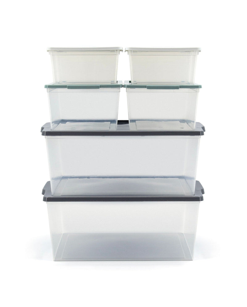 Tuff Store Modbox Modular Storage Bin with Lid, 8-pk Q4