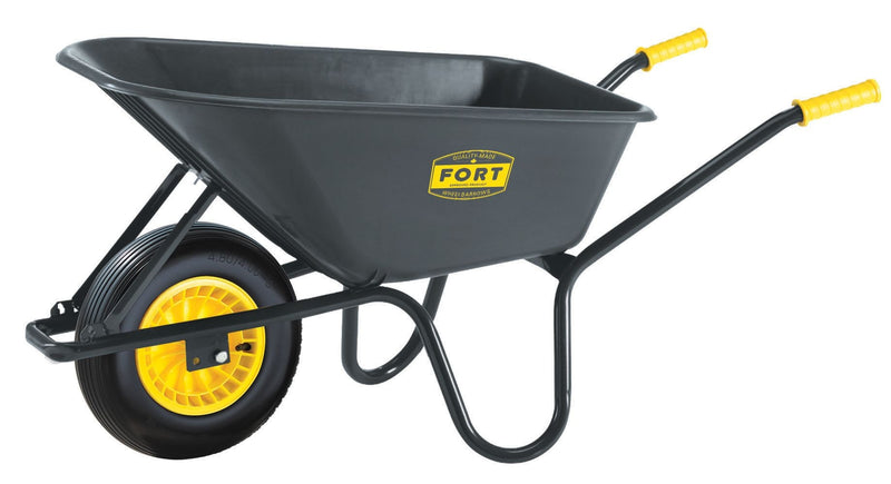 TUFX Poly Tray 1-Wheel Garden/Yard Wheelbarrow, 6-cu-ft C6