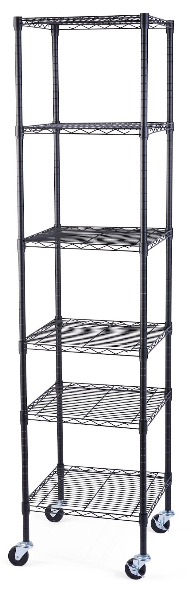 Type A 6-Tier Slim Small Space Storage Rack with Adjustable Shelves, No Tool Assembly V3