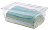 type A Clarity Transparent Storage Box with Lid, 9-L