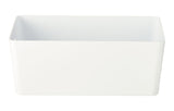 type A Flexible Storage Bin with Lid, White, 3.8-L