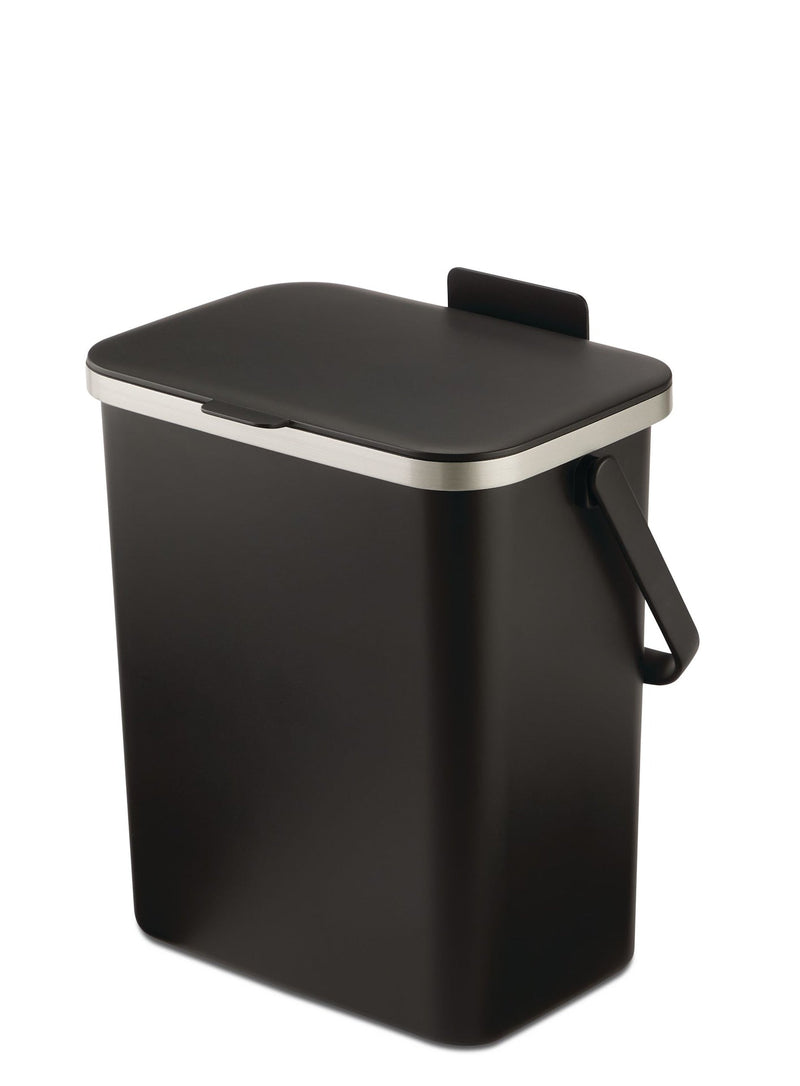 Type A Food Waste/Compost Caddy Bin, Black, 10-L D8